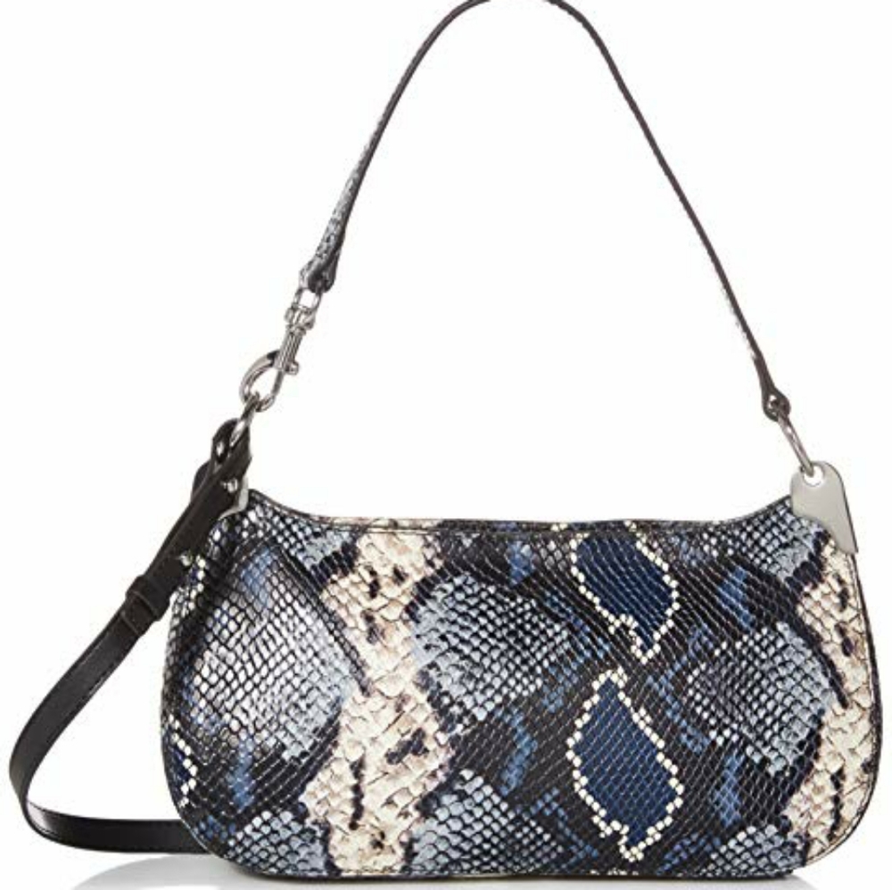 NEW Vince Camuto BNWT Blue/Cream snakeskin